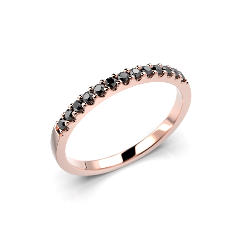 Timanttirivisormus Juliette Black 0,13 ct