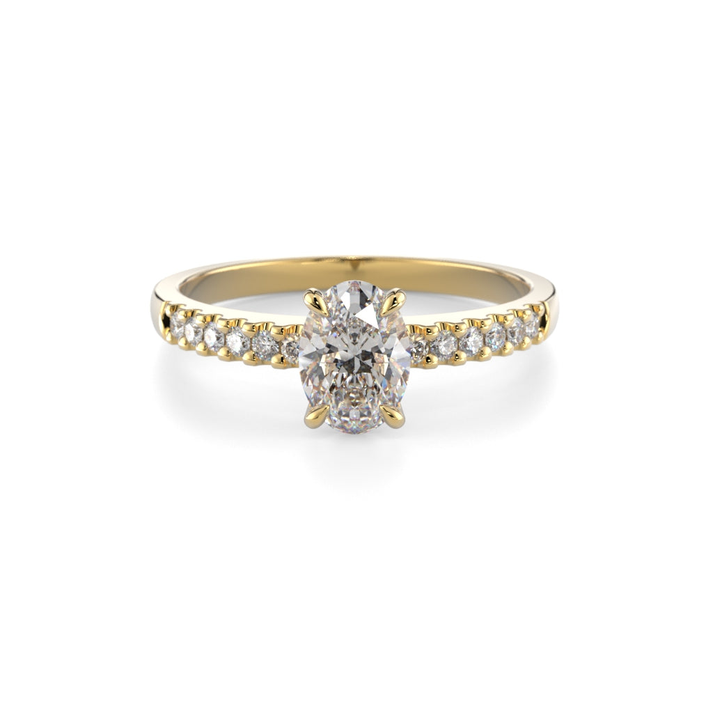 NYHET Diamantring Selena Side 0,62 ct