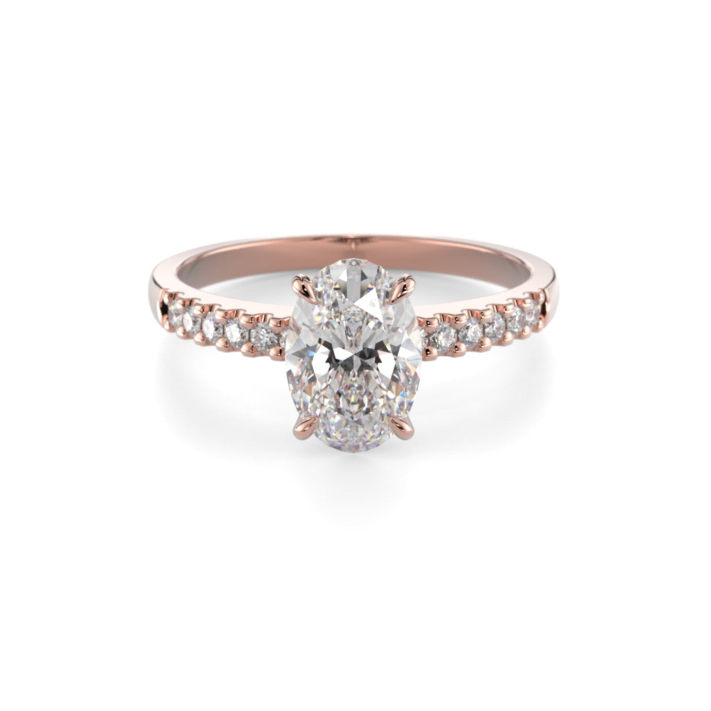 Diamantring Selena Side 1,12 ct