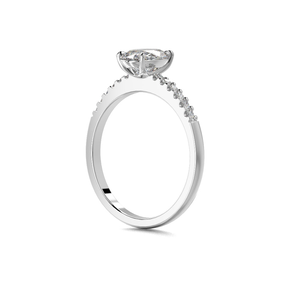 Diamantring Selena Side 1,12 ct