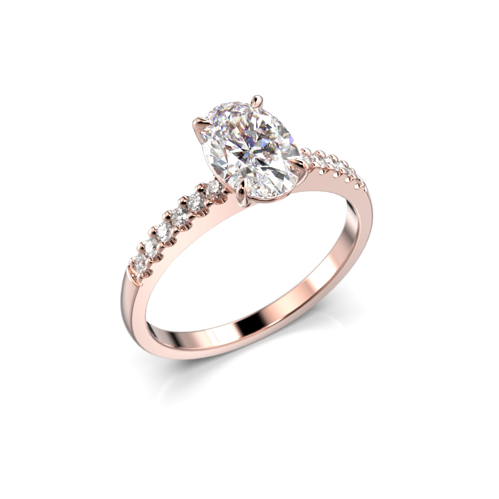 Diamantring Selena Side 1,12 ct