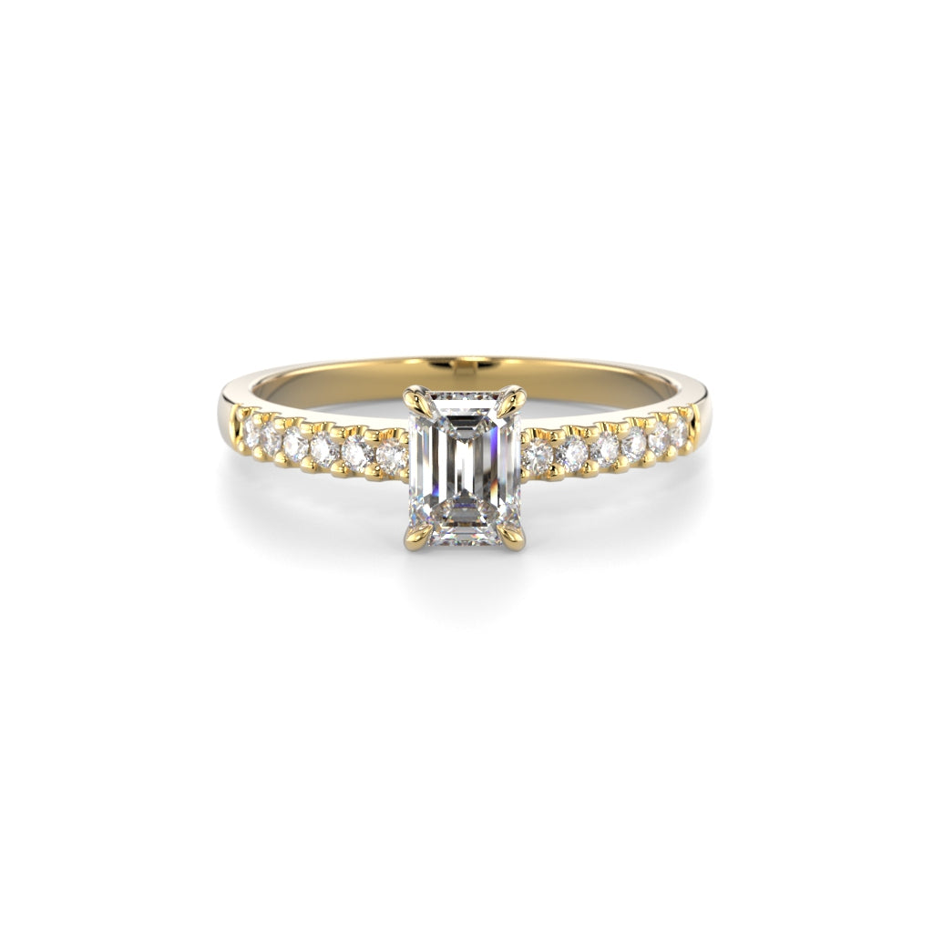 Diamond ring Serena Side 0,62 ct