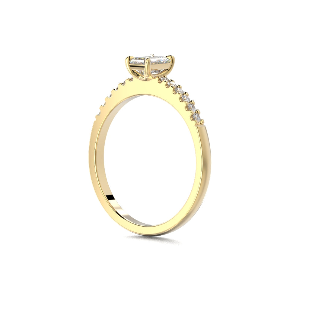 Diamond ring Serena Side 0,62 ct