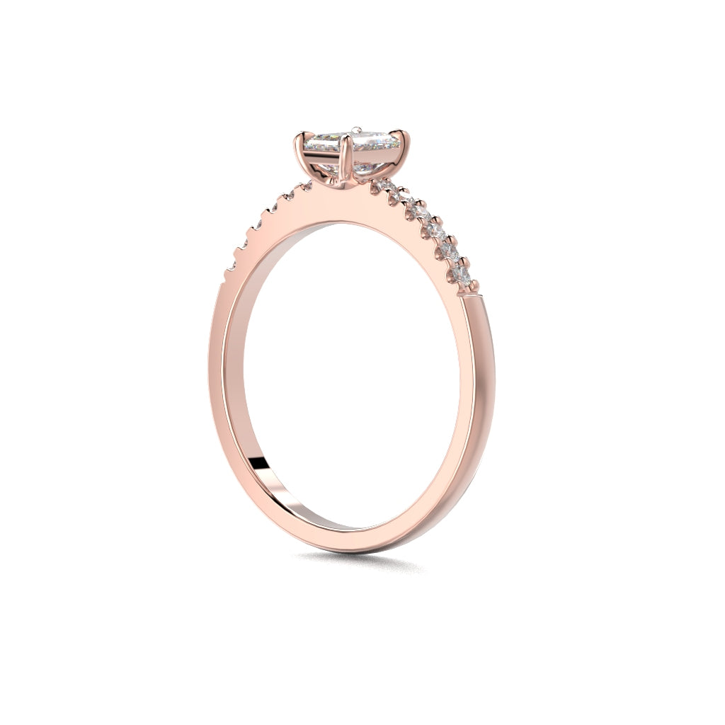 Diamond ring Serena Side 0,62 ct