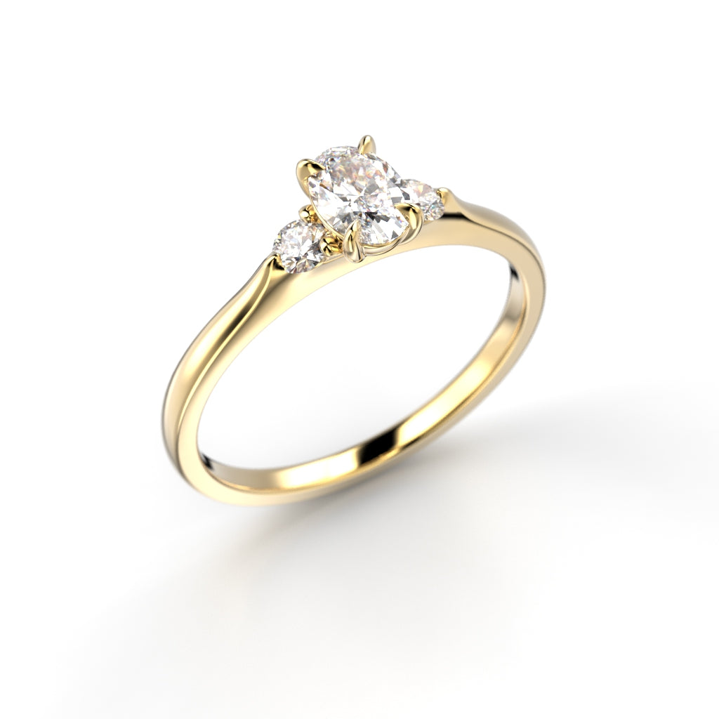 NEW Diamond ring Selena Side 0,62 ct