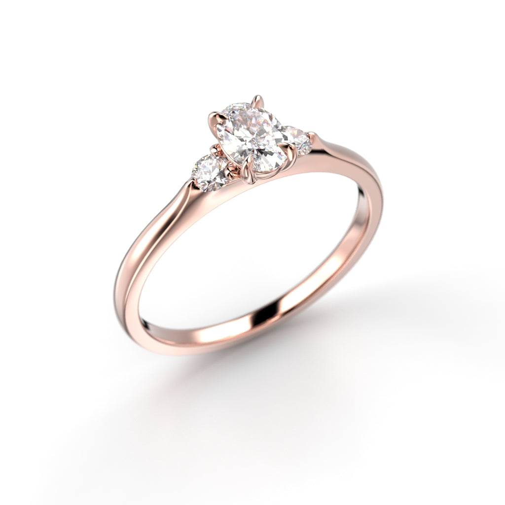 NEW Diamond ring Selena Side 0,62 ct