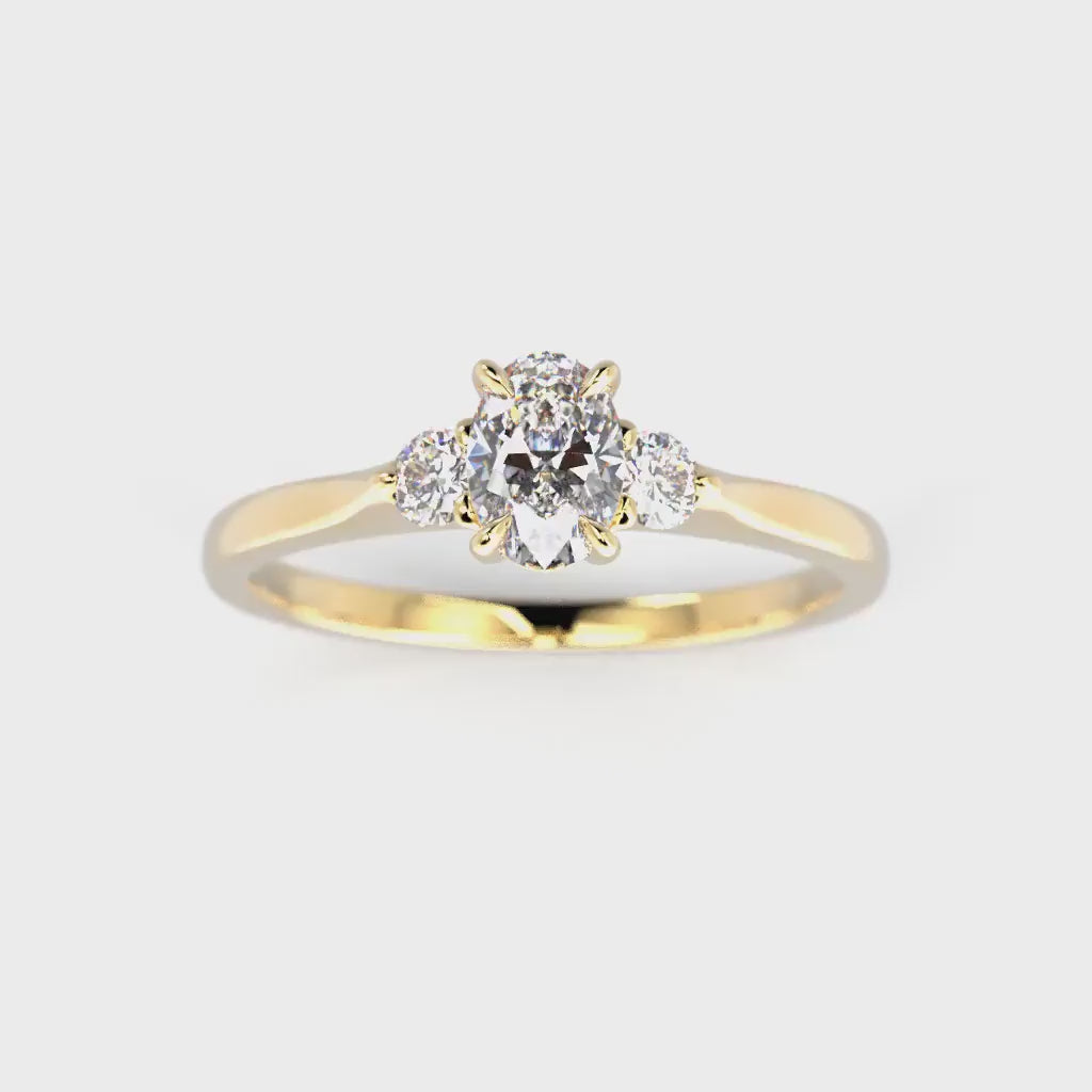 NEW Diamond ring Selena Side 0,62 ct