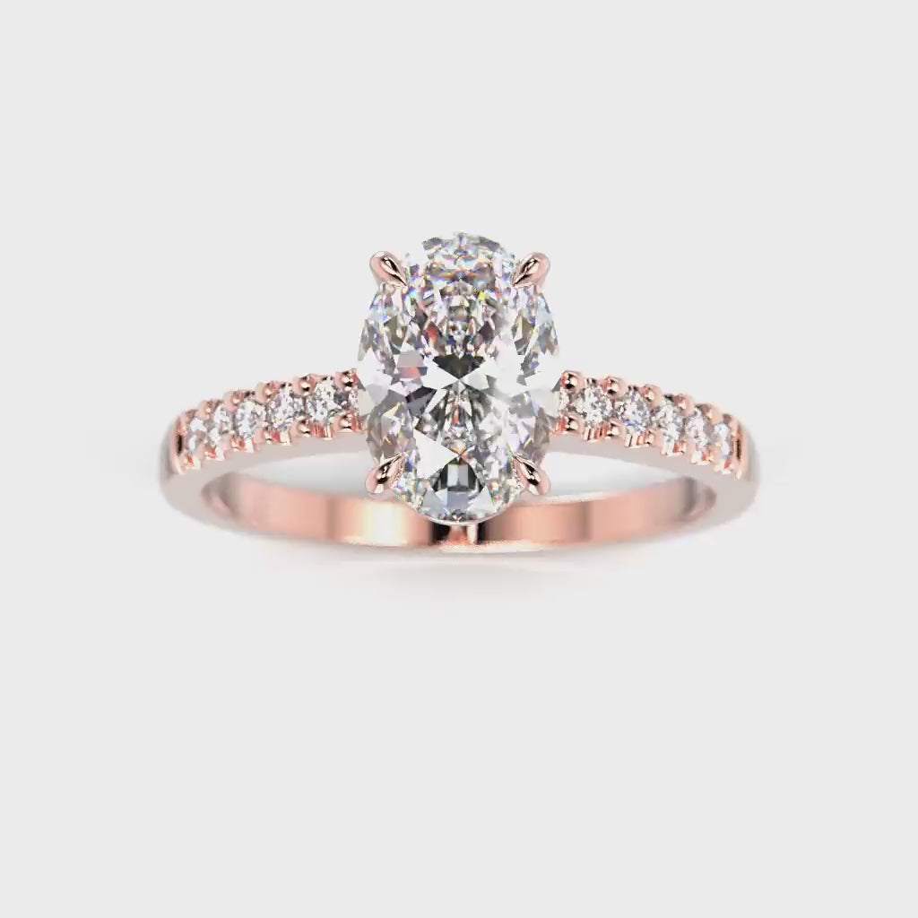 Diamantring Selena Side 1,12 ct