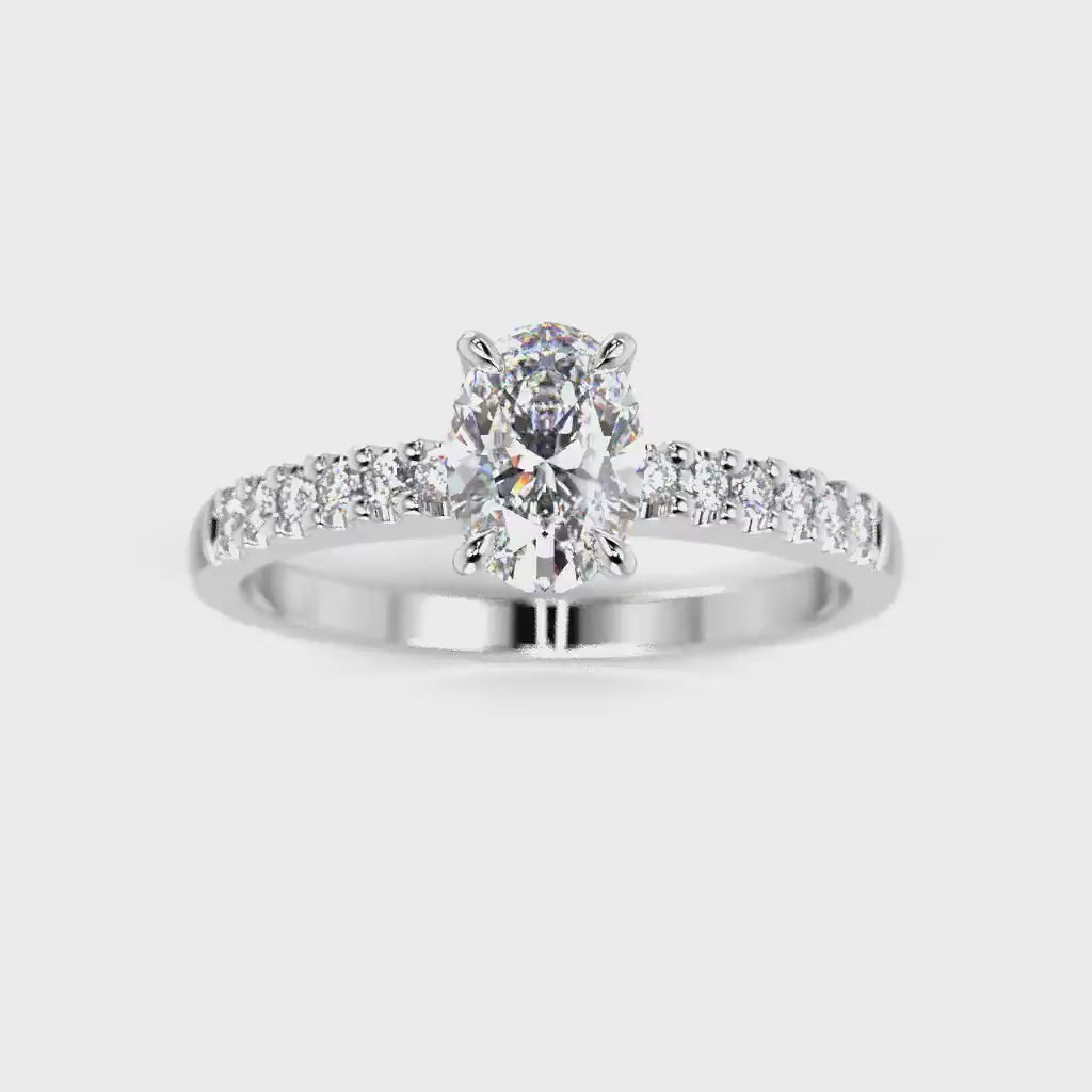 NYHET Diamantring Selena Side 0,62 ct