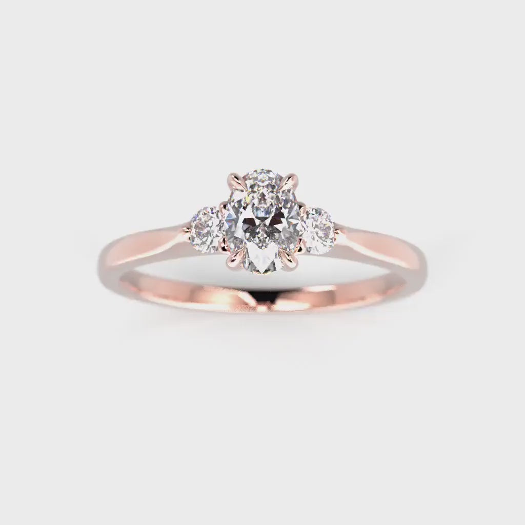 NEW Diamond ring Selena Side 0,62 ct